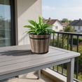 thumbnail image 6 of Wood Grain Effect Plastic Imitation Barrel Planter, Wear-Resistant Thickened Plastic, Rustic Barrel Appearance, Multi-Purpose Home Pot for Green Plants & Balcony Gardening Arrangement, 6 of 6