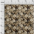 thumbnail image 2 of oneOone Cotton Poplin Twill Brown Fabric Tropical Floral Craft Projects Decor Fabric Printed By The Yard 56 Inch Wide, 2 of 4