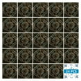 thumbnail image 2 of Mi Alma Peel & Stick Tiles - Black Gray Rustic Flower Vinyl Backsplash 12x12, 2 of 11
