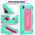 thumbnail image 6 of FIEWESEY for Lenovo Tab M8 8 Inch 4th Gen 2023 Tablet Case,Shoulder Strap Soft Silicone&Hard Back Shockproof Kids Friendly Case for Lenovo Tab M8 4rd Gen 2023+Screen Protector(Green/Pink,2 Pcs), 6 of 6