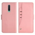 thumbnail image 4 of OnePlus 8 Case, iCoverCase Genuine Leather Wallet Case Slim Fit Folio Book Design with Stand and Card Slots Flip Case Cover for OnePlus 8 (Pink), 4 of 5