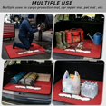 thumbnail image 3 of Bulopur Santa Belt Car Trunk Mat 29" x 39", Red Background Cartoon Santa Belt Print Cargo Liner, Waterproof Non-Slip Rear Cargo Mat for Xmas Travel, 3 of 7