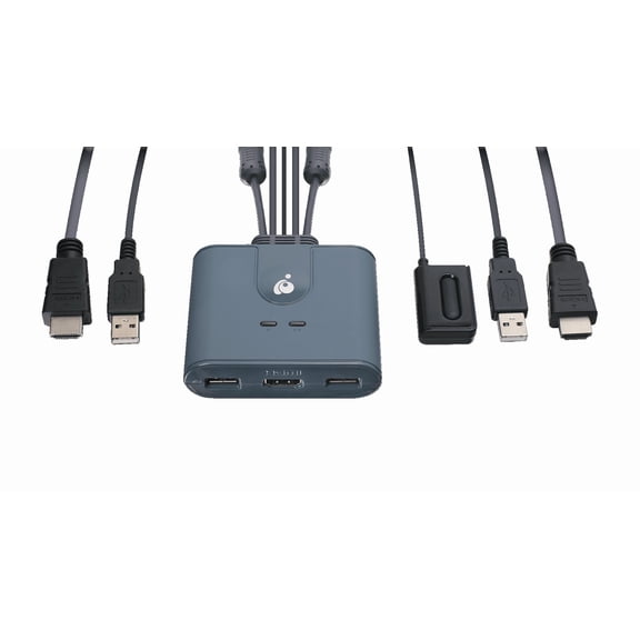 IOGEAR 2-Port HDMI KVM Switch with HDMI and USB Connections - GCS32HU