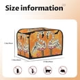 thumbnail image 5 of Lsque Halloween Flamingos Print 2 Slice Toaster Cover , Kitchen Appliance Dustproof Protector , Toaster Protector Dustproof Kitchen Appliance Cover, 5 of 7