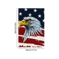 thumbnail image 4 of AZXY 4th of July Garden Flag 15.7x23.6 Inch Double Sided Patriotic Bald Eagle Stars and Stripes Outdoor Yard Decorations, 4 of 7