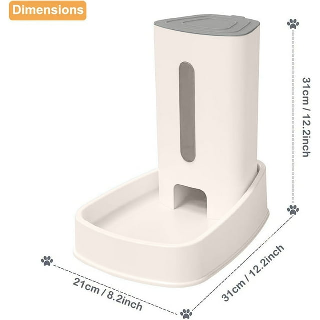 Distributeur Automatique de Nourriture et d'Eau pour Chats et Chiens Système d'Alimentation pour Animaux de Compagnie Intérieur Non Automatique Bol d'Eau pour Chiens et Chats Grande Capacité Auto