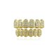 thumbnail image 3 of Dientes Falsos Extraíbles De Hip Hop, Cuentas Brillantes Con Incrustaciones De Dentadura Superior E Inferior Para Fiesta De Halloween Monstrate CE007195-01, 3 of 6