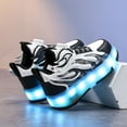 thumbnail image 5 of Roller Shoes with Wheels for Boys Girls Kids Skates Sneakers LED Light Up Rechargeable Sport Sneaker for Boys, 5 of 14