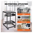 thumbnail image 6 of 15U Server Rack, Open Frame Rack - Adjustable Depth 23-40", Wall Mount/Free Standing, 4 Post Rack with Casters for Network, AV Equipment, Router, Modems, 6 of 7
