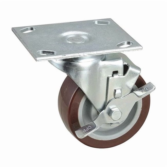 Swivel NSF-Listed Plate Cstr w/Brke,NSF-Listed Plate Type B