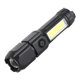 thumbnail image 1 of Dual Light Source Flashlight Portable High Brightness Light Outdoor Telescopic Focusing Adjustable Flashlight USB Rechargeable Night Camping Fishing L, 1 of 5