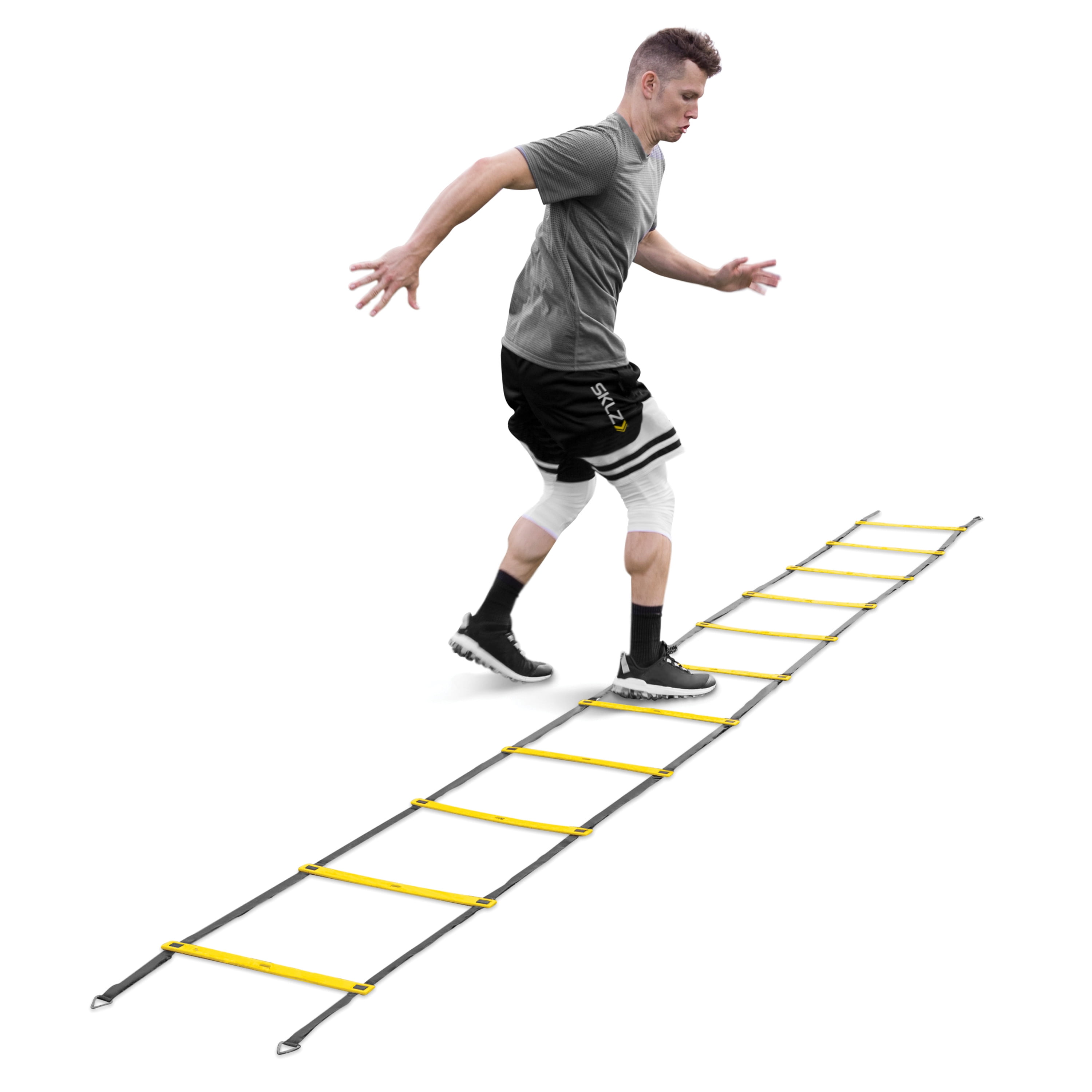Arespark Agility Ladder Agility Set Carry Bag 6M 12 Rung And 10 Cones 