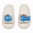 thumbnail image 3 of TOWED22 Kids slides, Girls Slides Non-slip Summer Beach Pool Shoes Toddler Cartoon Slide Sandals Indoor& Outdoor Garden Slippers Shower Shoes(White,13), 3 of 8