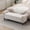 Brown, variant on BRILHAMEZ 67" Button Tufted Storage Bench with Rolled Arms, Linen Upholstered Ottoman with Nailhead Trim for End of Bed,Brown