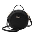 thumbnail image 2 of Bolso Hombro para Mujer Alligator PU Circle Zip Crossbody Bolso (Negro), 2 of 6