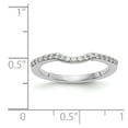 thumbnail image 7 of 14K White Gold Ring Band Wedding Diamond Round, 7 of 7