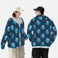 thumbnail image 4 of Fotbe Blue Owl Chaqueta con Protección Solar UPF 50+ para Hombre y Mujer, Camisa con Capucha y Bolsillos-3X-Large, 4 of 7