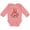 Mauve, variant on Inktastic My Granny Loves me- bear and hearts Boys or Girls Long Sleeve Baby Bodysuit