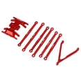 thumbnail image 3 of For SCX24 Tie Rod Kit, Aluminium Alloy Light Weight Vivid Color For SCX24 Pull Rod Kit 6Pcs  For RC Car Red, 3 of 8