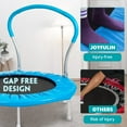 thumbnail image 5 of JOYFULIN 36" Trampoline for Kids, Mini Indoor/Outdoor Toddler Trampoline with Handle, Small Rebounder, Fitness Gift for Baby, Girls, Boys, Blue, 5 of 8