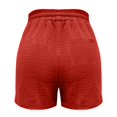 thumbnail image 3 of Audhol Drawstring Linen Shorts for Women, Women's Casual Solid Color Elastic Waist Cotton Linen Sports Shorts Buttocks Real Pocket Shorts Casual Linen Shorts Watermelon Red XL, 3 of 10