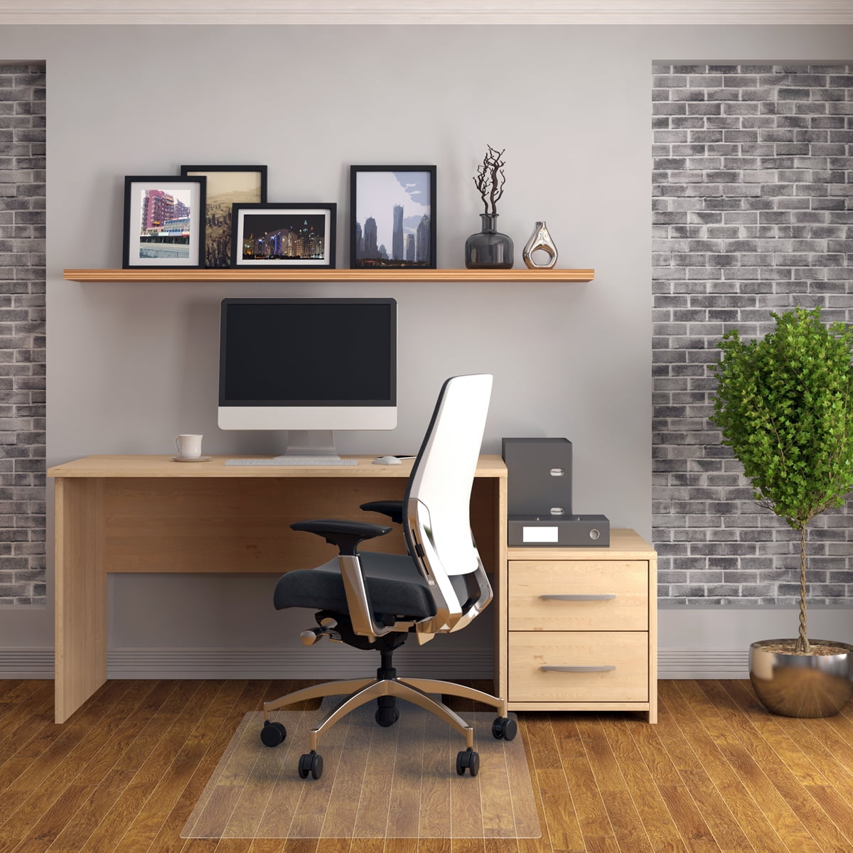 Floortex Pvc Chair Mat For Hard Floor 36 X 48 Rectangular With Lip