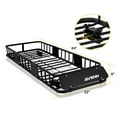 thumbnail image 7 of AVENN 64" x 23" x 6" Skinny Roof Rack Cargo Carrier With Waterproof Cargo Bag 150 Lbs Capacity Top Luggage Holder Basket For SUV Pickup Car Camping, 7 of 7