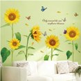 thumbnail image 1 of Pegatinas de pared Girasoles Mariposa Etiqueta de la pared Jardín Flor Decoración de la pared Niños Dormitorio Sala de estar Pared de TV, 105 * 125 mm TUNC Sencillez, 1 of 3
