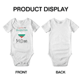 thumbnail image 3 of I Love My Bulgarian Mom Cute Baby Bodysuit (White, 3-6 Months), 3 of 5