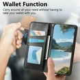 thumbnail image 2 of Allytechgroup for Samsung Galaxy A16 5G Wallet Case for Women Men, PU Leather Retro Cards Slots Magnetic Closure Flip Cover Stand Shockproof Phone Case Cover for Samsung Galaxy A16 5G, Black, 2 of 12
