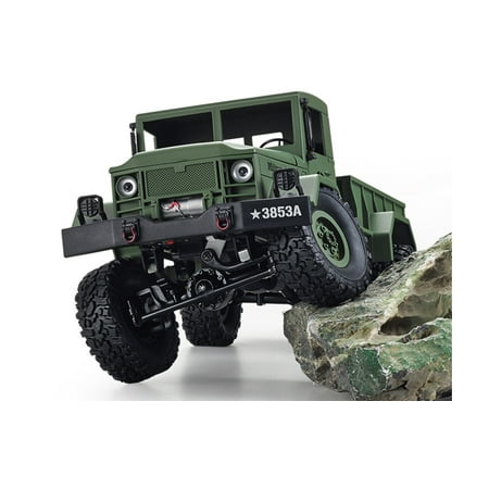 2.4Ghz Radio Control 1/16 4X4 R/C High-Imitation U.S. Military Truck Off-Road Crawler (Best Rc 4x4 Truck For The Money)