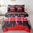 thumbnail image 1 of YST Cheerleader Bedding Set, 7-Piece, Pink Glitter Stars, Queen, 1 of 4