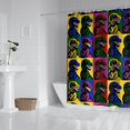 thumbnail image 2 of Colorful PopArt Dinosaurs Pattern Shower Curtain 84"x72" ,Bathroom Decorative Shower Curtains Set with 12 Hooks,Modern Waterproof Washable Shower Curtain, 2 of 6