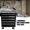 Black + Metal, variant on 7 Drawers Multifunctional Tool Cart with Wheels Black Steel Rolling Workbench for Garage Workshop Storage