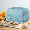 thumbnail image 4 of Yuyamidu Daisy Toaster Cover Washable Wide Slot Kitchen Small Appliance Cover 4 Slice Breadmaker Cover Small Oven Toaster Dust Cover Blue Dustproof Fingerprint Protectors, 4 of 7