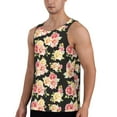 thumbnail image 2 of Picia Rose Flowers Printed Men’s Performance Tank, Men's Workout Tank Top Moisture-Wicking Tank Top Muscle tee, Breathable Workout Shirt-3X-Large, 2 of 7