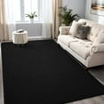 thumbnail image 7 of Rugs for Bedroom Living Room, 4x6 ft Black Area Rug, Washable Memory Foam Indoor Carpet, Modern Aesthetic Minimalist Non-Slip Carpets for Boys Girls Adults Home Decor, 7 of 7
