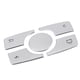 thumbnail image 3 of Pegatinas de aleación de aluminio con moldura de cubierta de botón multimedia aptas para Mercedes Benz ML GL Class 2015-2019, 3 of 5