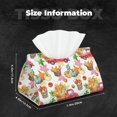 thumbnail image 5 of Zufioo Autumn Harvest Truck Print Long Leather Tissue Bag, PVC Waterproof Napkin Facial Tissue Organizer Dispenser for Living Room, Office, Desk, 5 of 7
