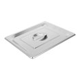 thumbnail image 3 of Unbreakable Stainless Steel Pan Lid with Handle for Home Use Silver Edge 10 Inch, 3 of 9