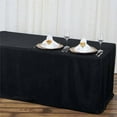 thumbnail image 2 of Efavormart 6FT Fitted Black Polyester Rectangular Table Cover for Wedding Party Dining Banquet Events Restaurant Kitchen Home & Multi-Use, 2 of 10