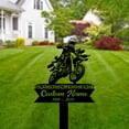 thumbnail image 3 of Handmadetneonsign Motocross Memorial Metal With Stake, Motocross Metal Name Sign Stake, Rider Yard Metal Stake Decor 45534, 3 of 5