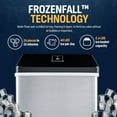 thumbnail image 2 of Newair Portable Countertop 40lb Clear Ice Maker Machine, Stainless Steel, 2 of 12