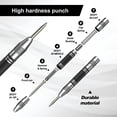 thumbnail image 4 of 2 Pieces Auto Punch, Auto Center Punch, Spring Tension Center Punches, Adjustable Impact Auto Punch, for Wood, Wall, Metal, with 2 Pieces Spare Tips, 4 of 5