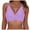 #1_Purple, variant on Women's Twist Front V-Neck Bikini Top - Push Up Padded Swimsuit with Adjustable Spaghetti Straps, Sexy Bathing Suit Top