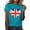 A-Blue31, variant on Puliio American Flag Shirts for Women 4th of July T-Shirt Patriotic T-Shirts Independence Day Short Sleeve Heart Printed Casual Tops