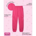 thumbnail image 2 of Real Love Girls’ Sweatpants – 4 Pack Active Basic Fleece Cargo Jogpants, Joggers or Flares (5-16), 2 of 7
