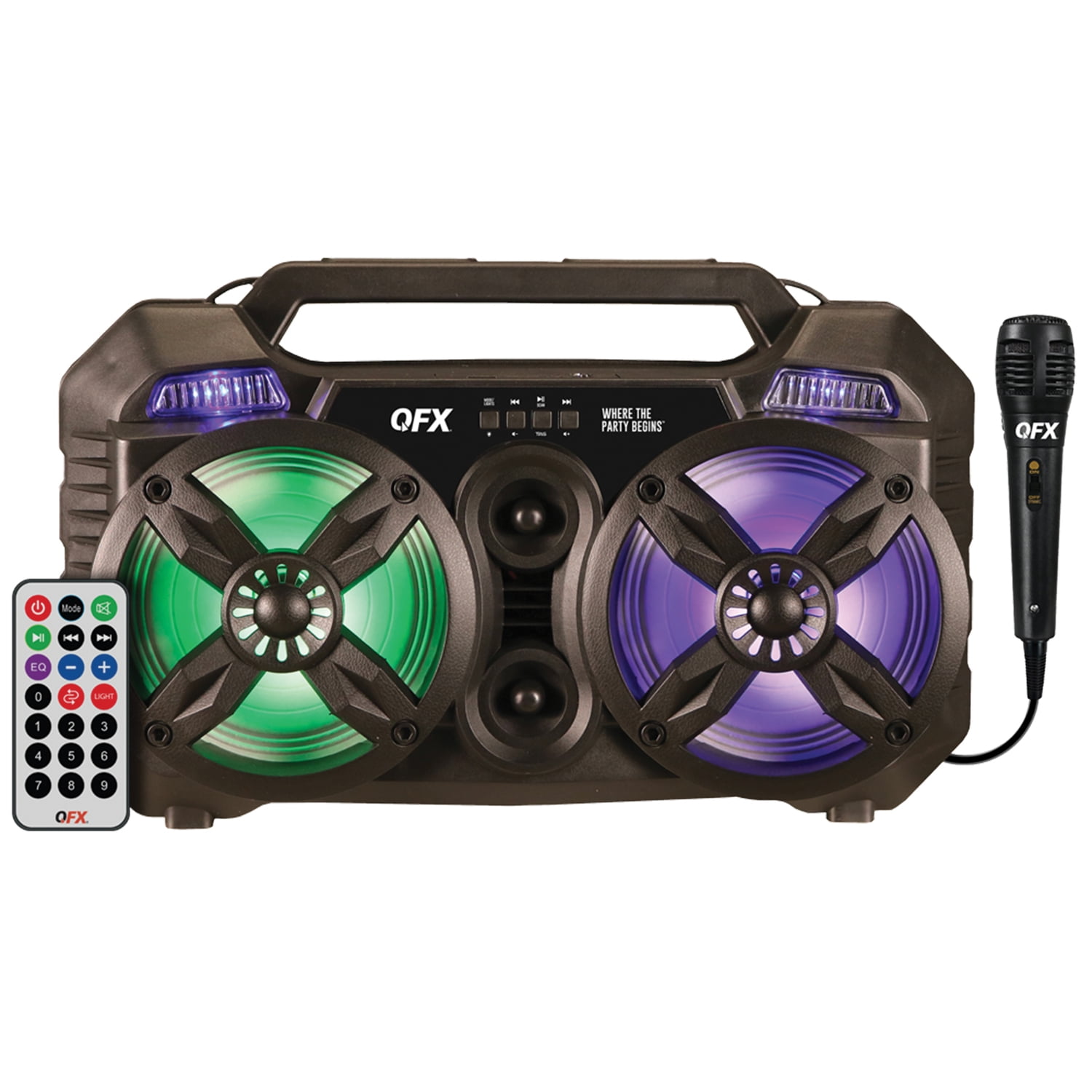 QFX BOCINA 2X6.5 USB/FM/BT