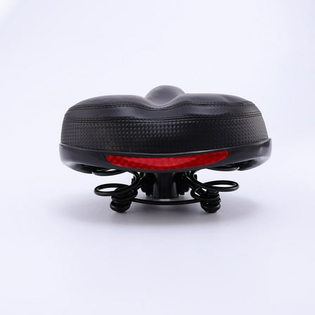 FELTECHELECTR 1Pack Mountain Bike Saddle with Black Wide Rear Pad and Double Spring Steel Base