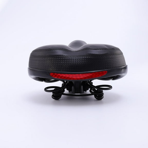 FELTECHELECTR 1Pack Mountain Bike Saddle with Black Wide Rear Pad and Double Spring Steel Base